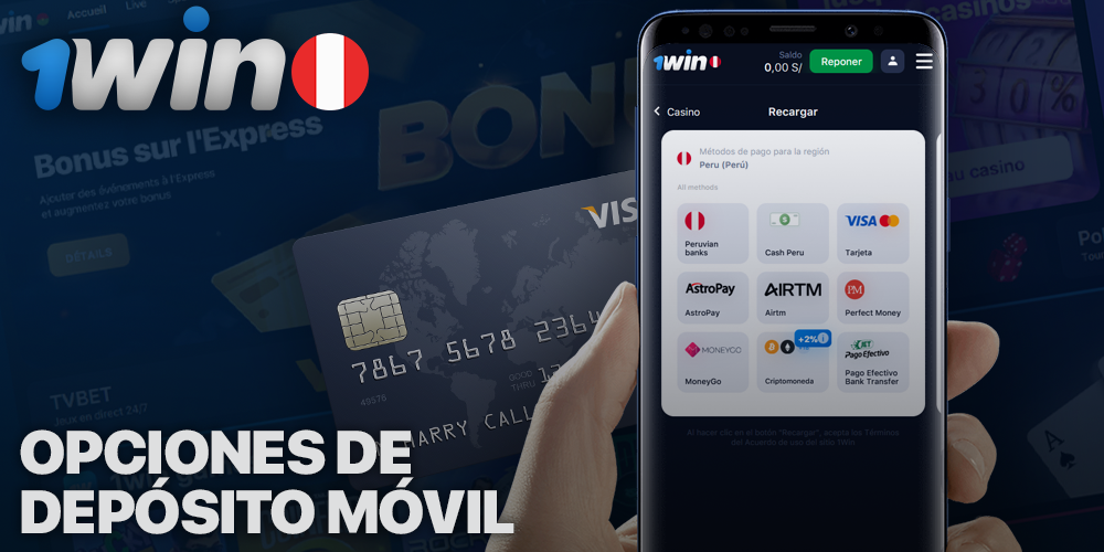 Realiza un depósito en la app 1Win