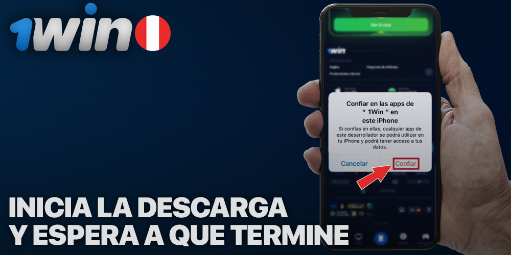 Instalación de la aplicación 1Win en un iPhone