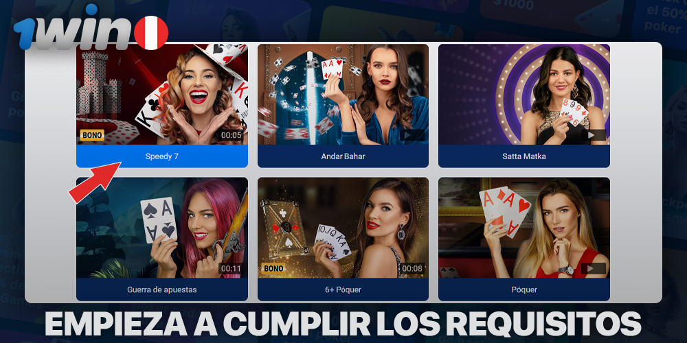 Comience a calificar para un bono 1Win