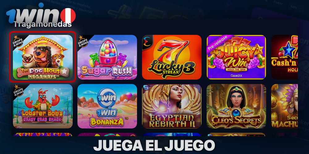 Juega un juego en el casino 1Win