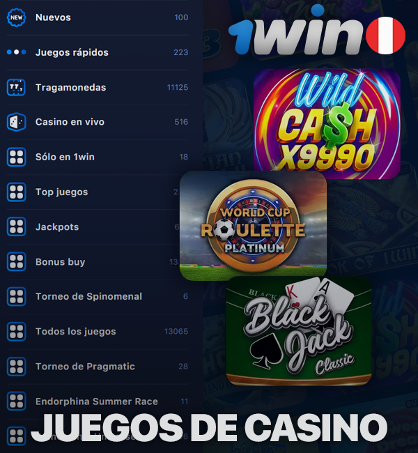 Juegos en el casino 1Win