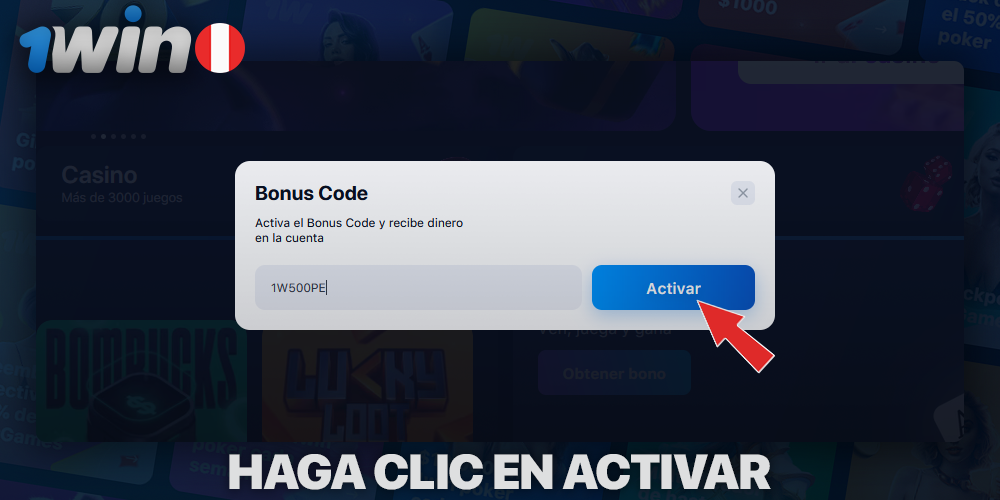 Activa el código promocional para 1Win