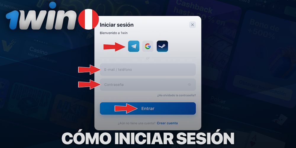 Cómo ingresar al sitio 1Win