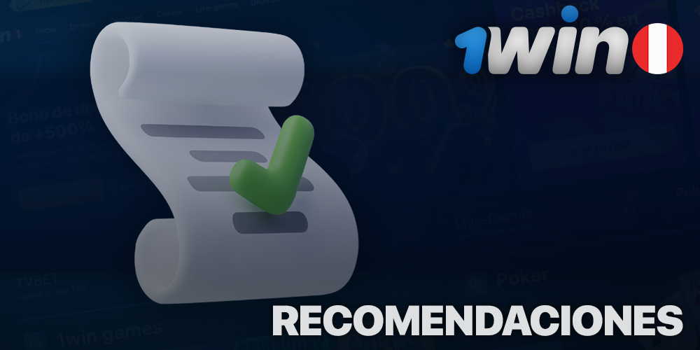 Recomendaciones para un juego seguro para jugadores 1Win