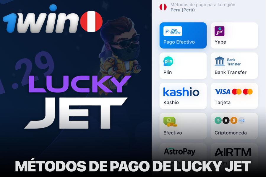 Deposite fondos en su cuenta 1Win para jugar a Lucky Jet