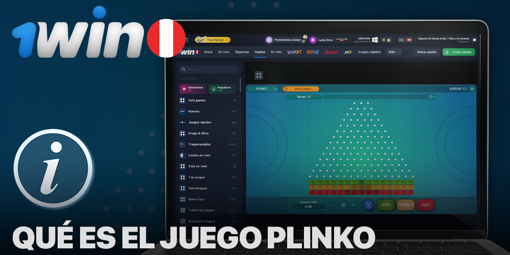 Acerca del juego Plinko en 1Win