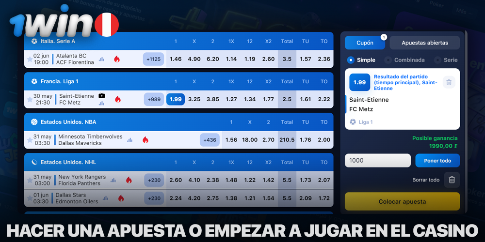 Empieza a apostar o jugar en 1Win Casino para ganar 1win coins