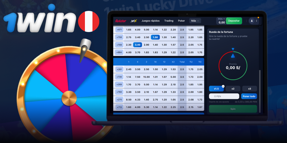 Rueda de la Fortuna en el casino 1Win